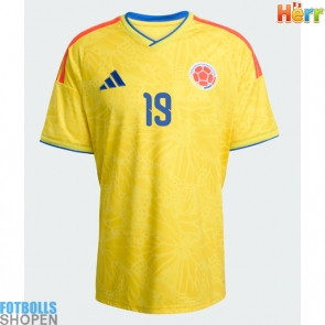 Billiga Colombia Rafael Santos Borre #19 Hemmatröja VM 2026 Kortärmad